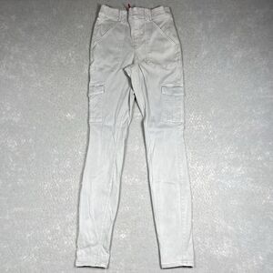 Spanx Stretch Twill Cargo Ankle Jogger Pants Gray Stretchy Women’s Size Medium